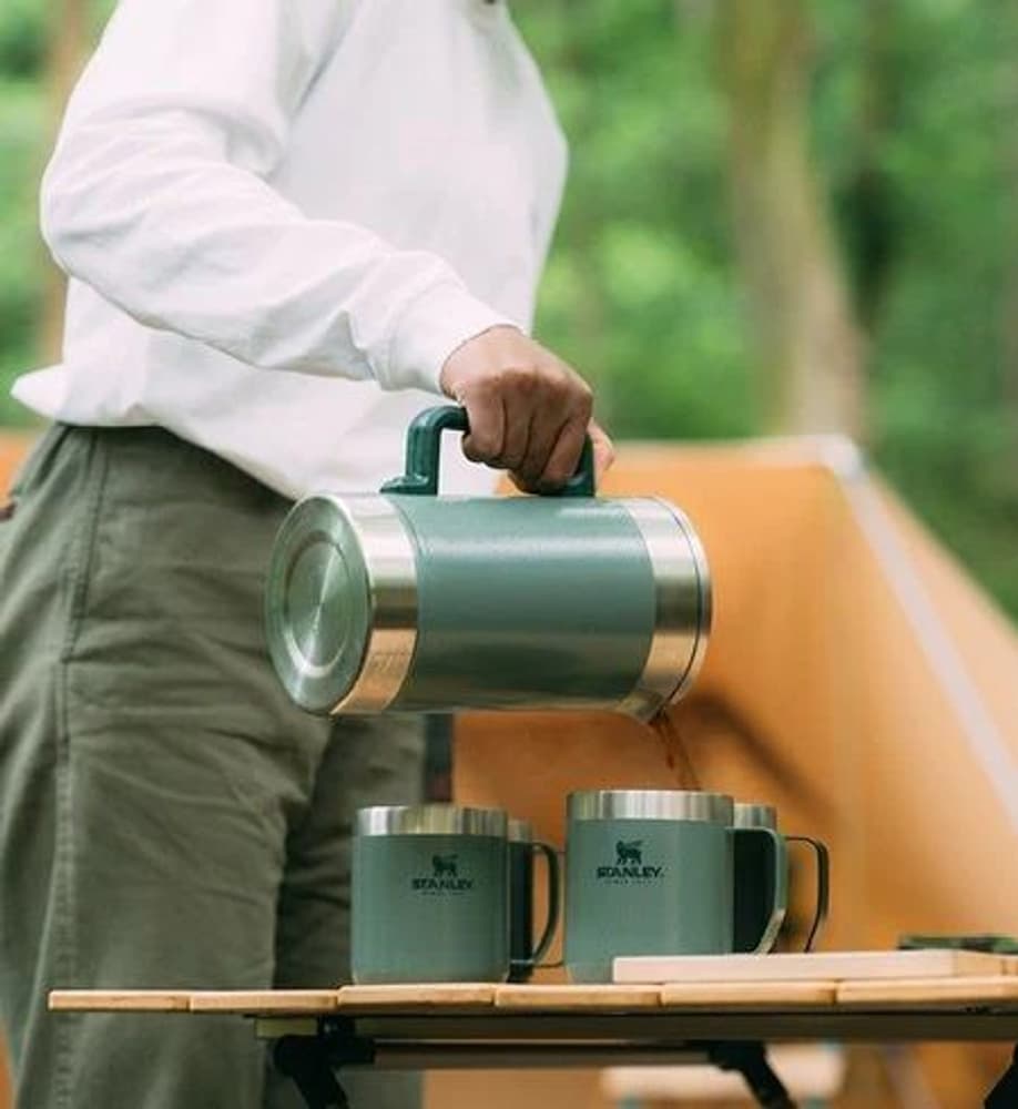 The Stay-Hot French Press kahvitermos, 1,4 L, harmaavihreä, view: 4