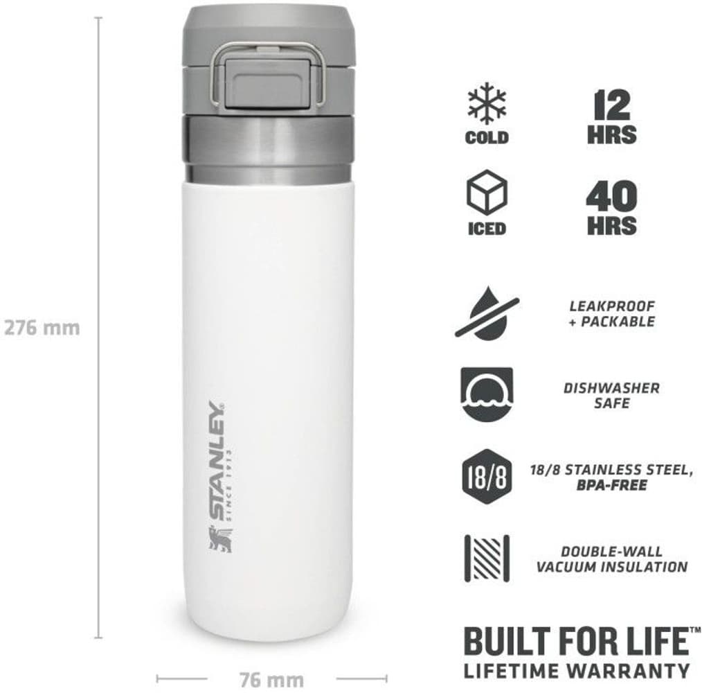 The Quick Flip Water Bottle vakuumieristetty juomapullo, 0,7 L, Polar, view: 1