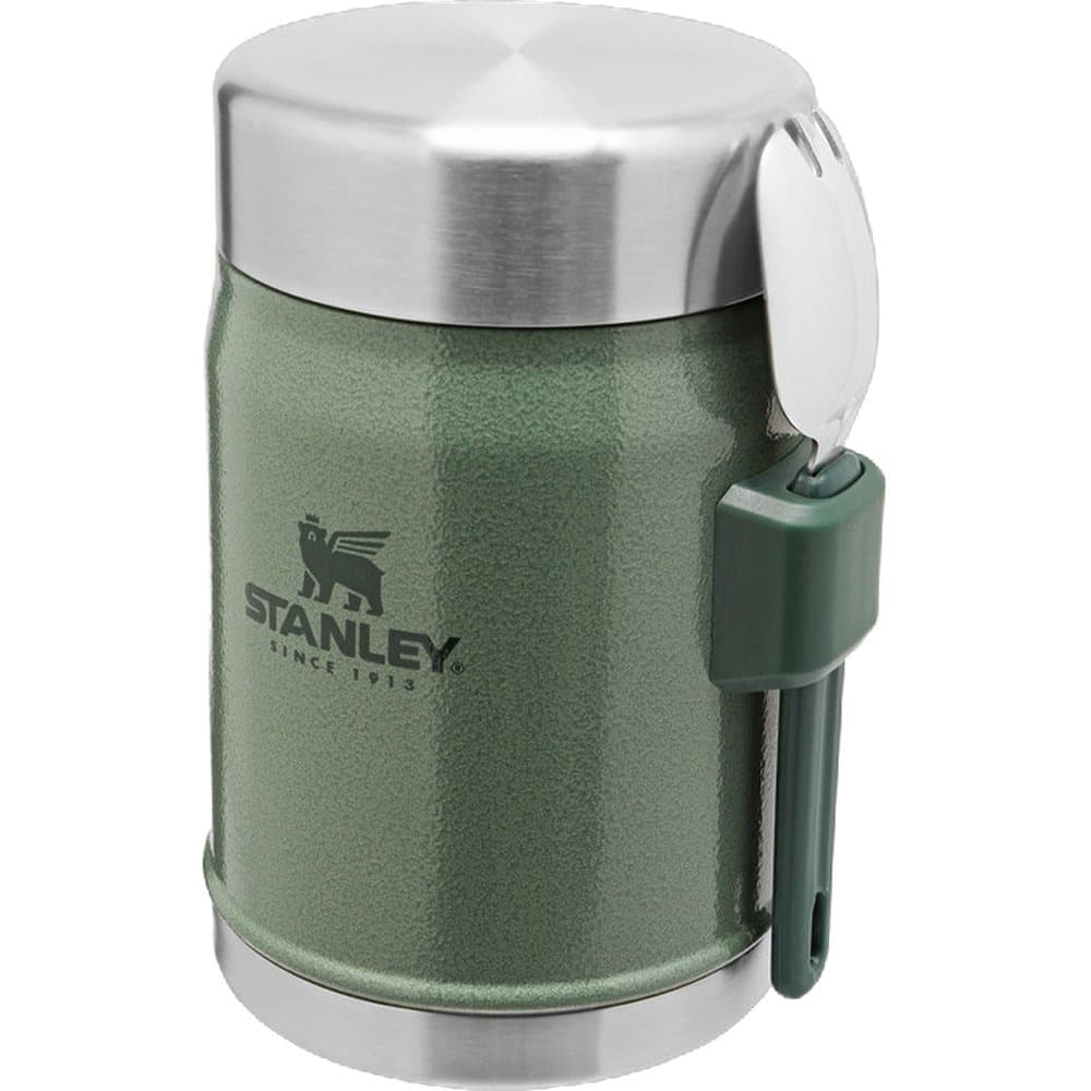 The Legendary Food Jar + Spork 0,4L Hammertone Green, view: 2