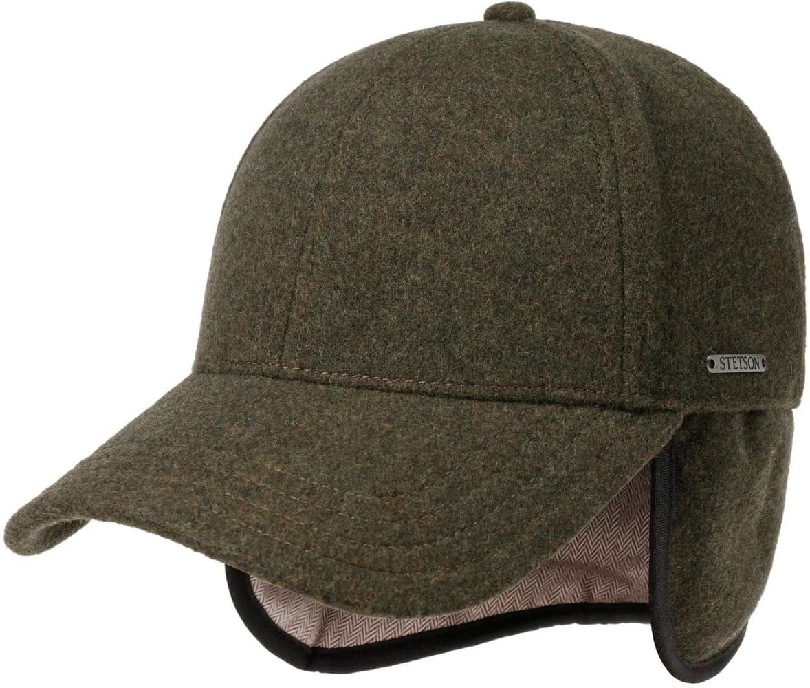 Baseball Cap Wool/ Cashmere EF läpällinen lippalakki, Moss, view: 1