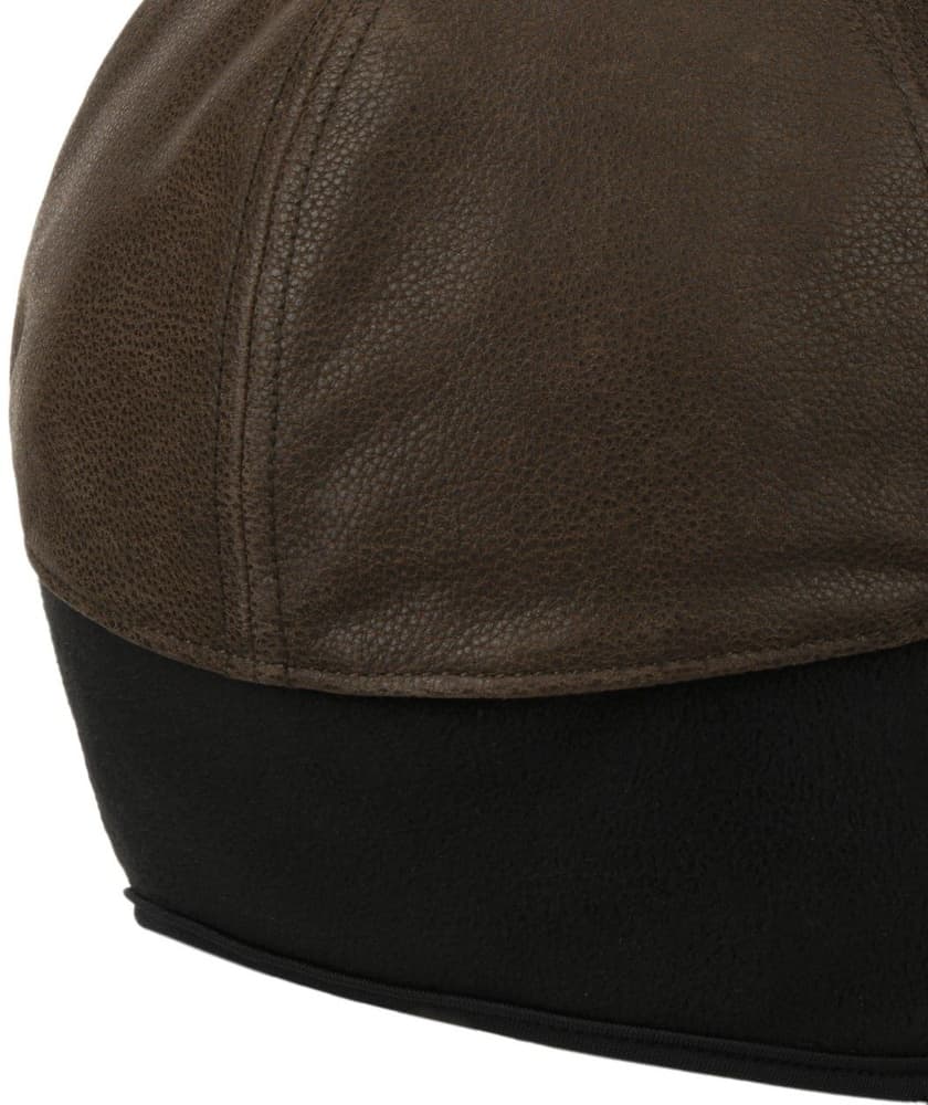 Baseball Cap Chevrette Cowhide EF lippalakki, Brown/Black, view: 4