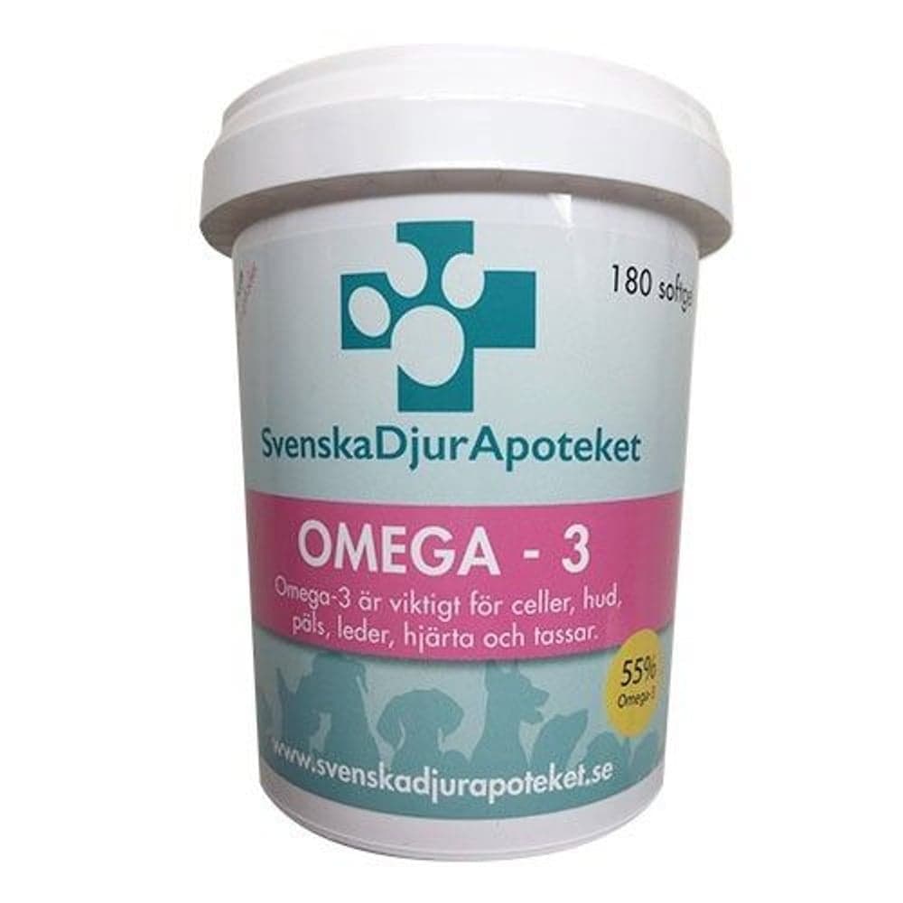 Svenska DjurApoteket Omega-3 180 softgel kapselia, view: 0
