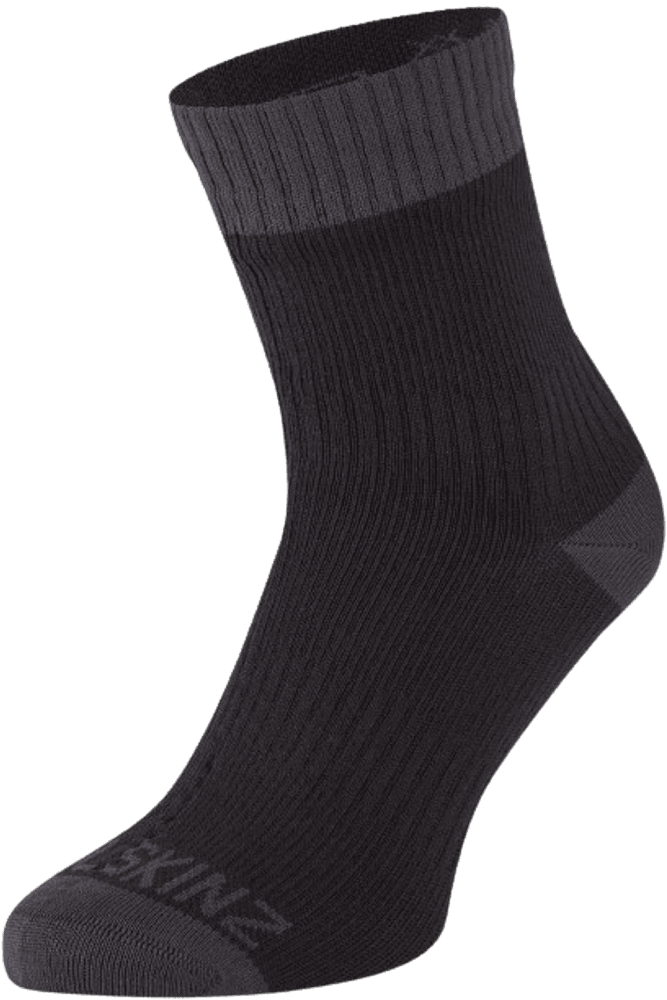 Wretham vedenpitävä nilkkasukka, unisex, musta/tummanharmaa, view: 0