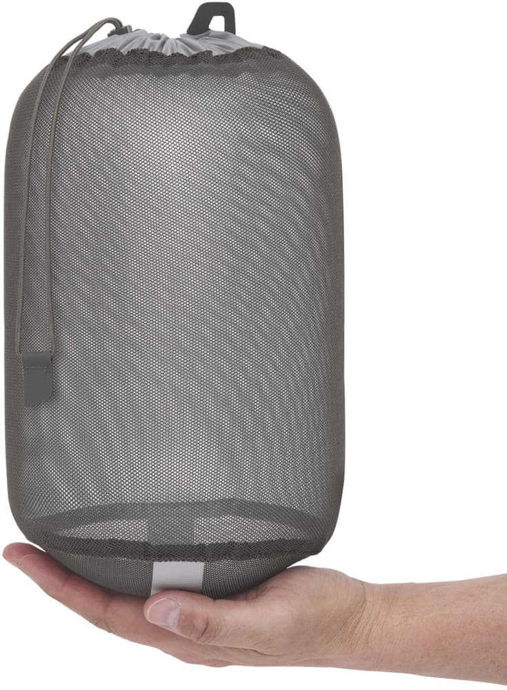 Eco Mesh Stuffsack pakkauspussi, 5L, tummanharmaa, view: 2