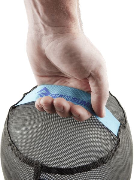 Eco Mesh Stuffsack pakkauspussi, 8L, tummanharmaa, view: 4