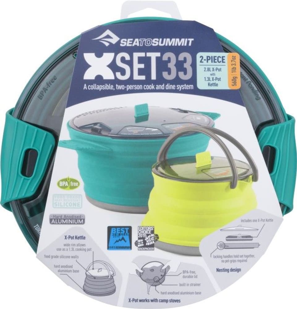X-Set ruuanlaittosetti kahdelle, (Pot 2.8L, Kettle 1.3L), view: 1