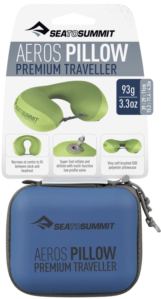 Pillow Aeros Premium Traveller niskatyyny, tummansininen, view: 3
