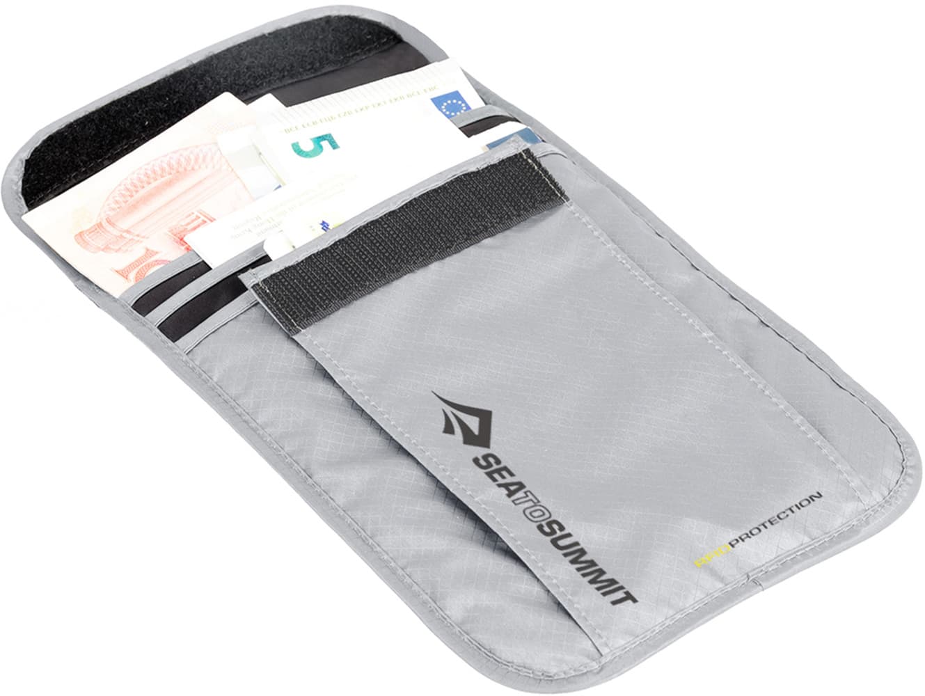 Eco Travellight Neck Wallet RFID kaulapussi, harmaa, view: 0
