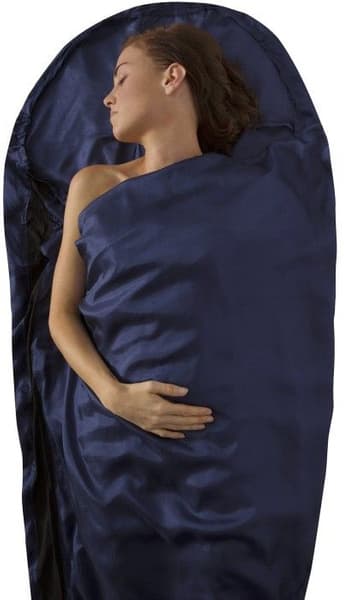 Sea to Summit Sleepliner Silk Stretch makuupussilakana, tummansininen, view: 0
