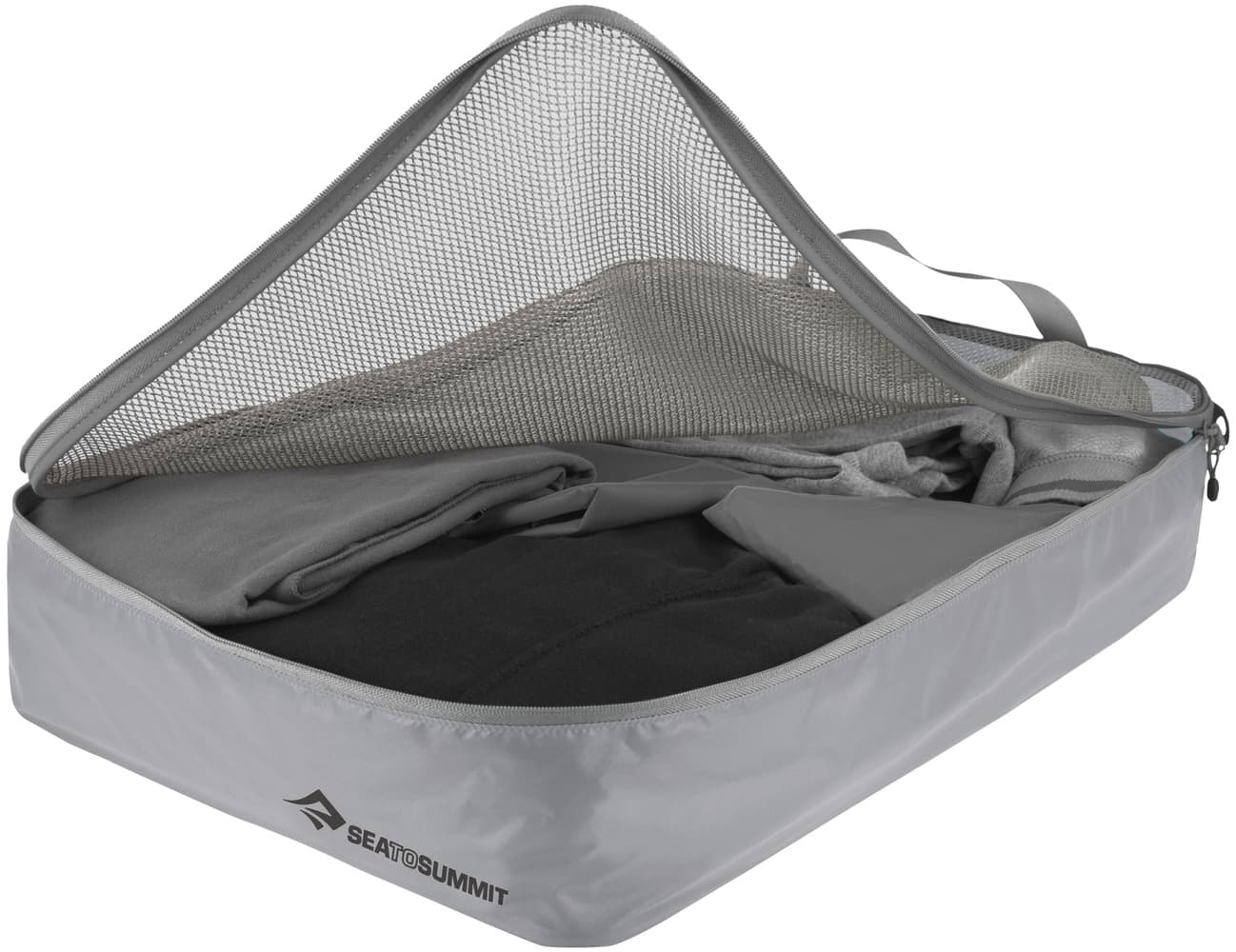 Eco Travellight Ultrasil Garment Mesh Bag vaatepussi, harmaa, L, view: 0