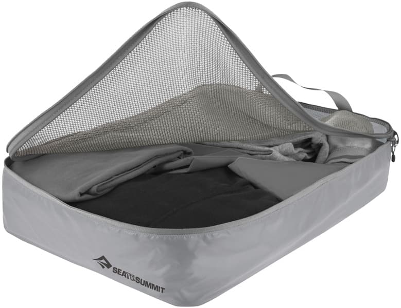 Eco Travellight Ultrasil Garment Mesh Bag vaatepussi, harmaa, L, view: 0