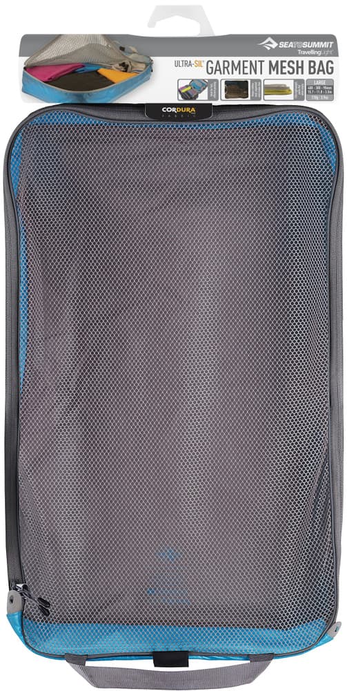 Eco Travellight Ultrasil Garment Mesh Bag vaatepussi, harmaa, L, view: 1