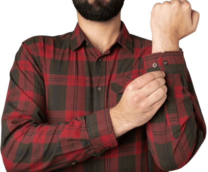 Highseat Shirt paita, Red Forest Check, view: 3