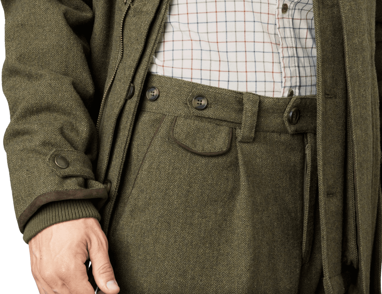 Hillside Breeks polvihousut, Moss Green, view: 2