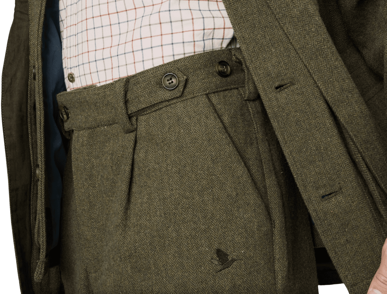 Hillside Breeks polvihousut, Moss Green, view: 3