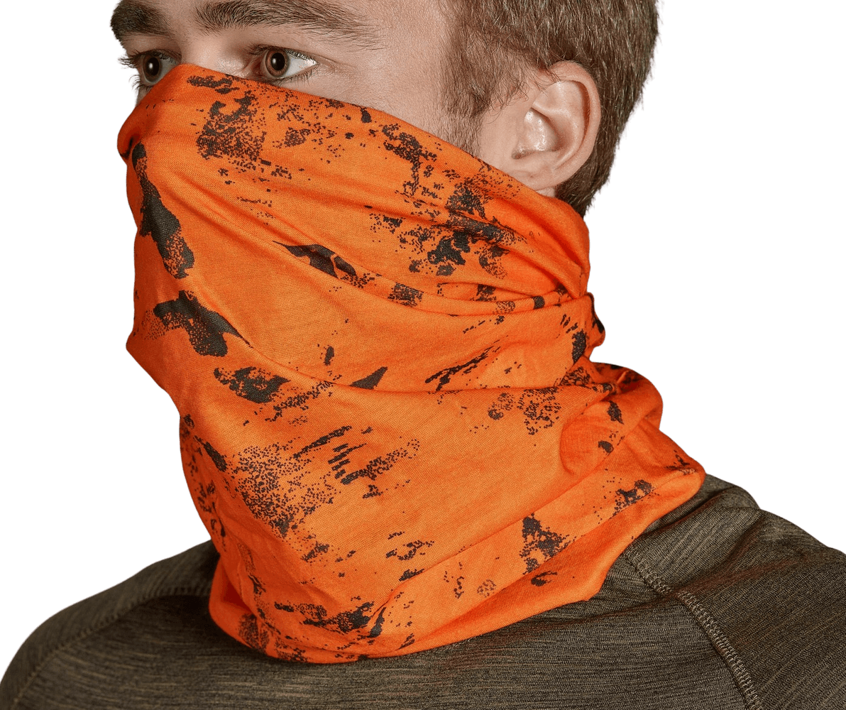 Neck Gaiter tuubihuivi, vihreä/huomio-oranssi, 2 kpl, view: 4