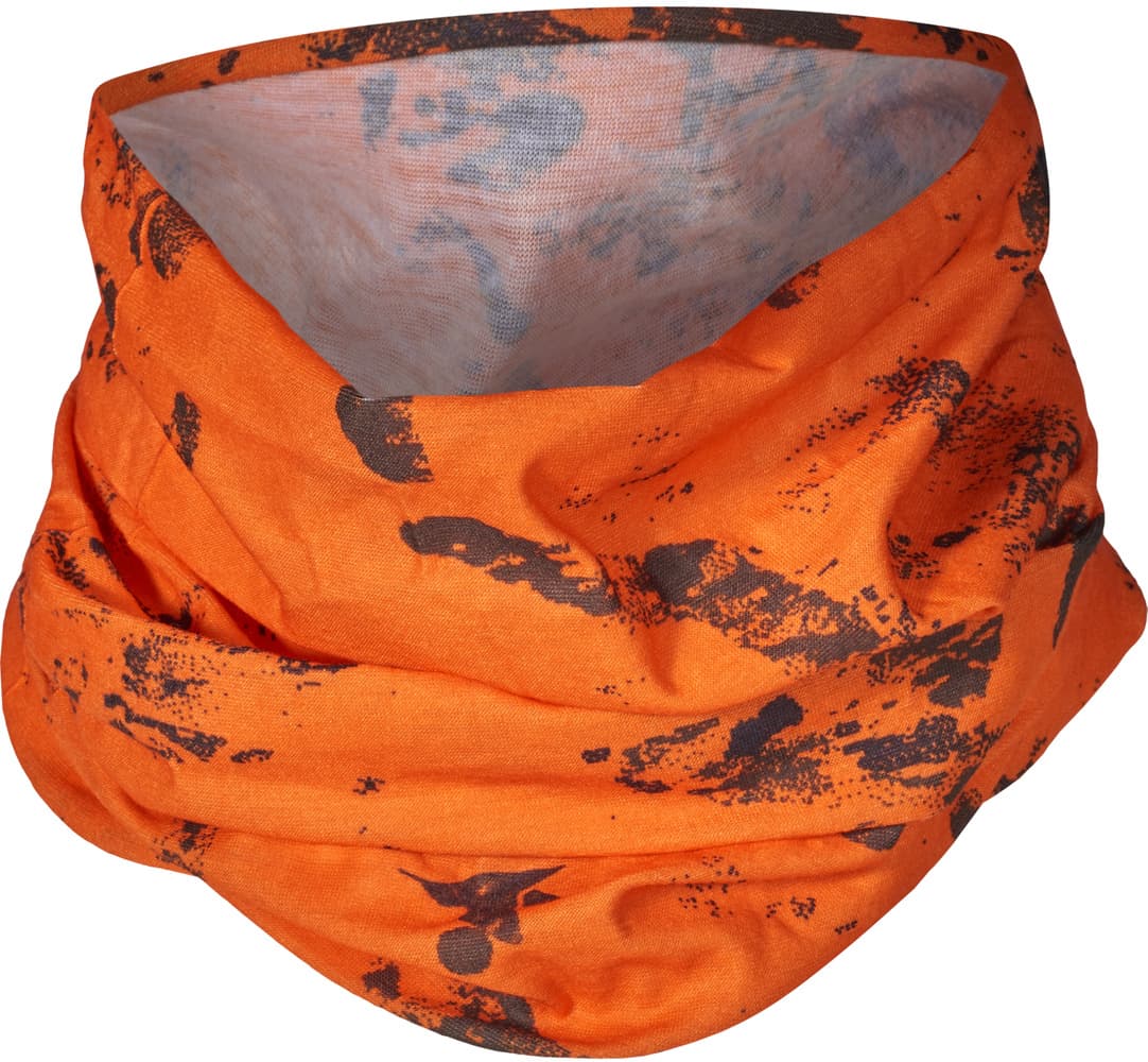 Neck Gaiter tuubihuivi, vihreä/huomio-oranssi, 2 kpl, view: 2