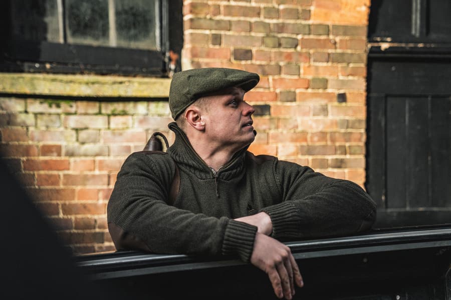 Haze Windbreaker neule, Grizzly Brown, view: 5