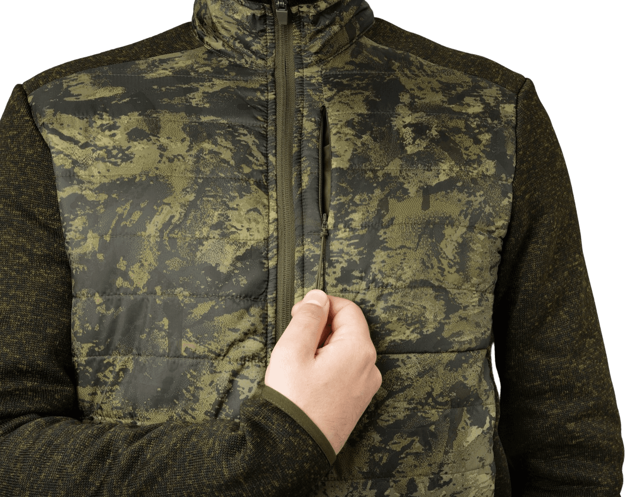 Theo Hybrid Jacket takki, camo/vihreä, view: 4