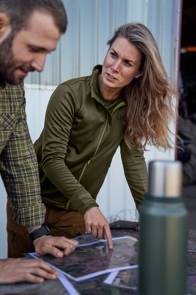 Emily Fleece Women naisten fleecetakki, Pine Green, view: 6