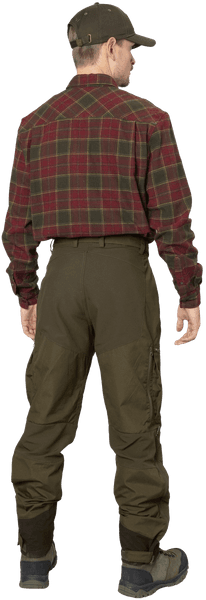 Glen Flannel Shirt paita, Red Forest Check, view: 5