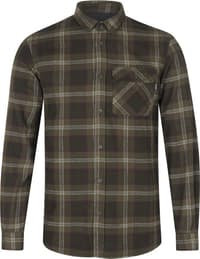 Glen Flannel Shirt paita, Pine Green Check - view: 0