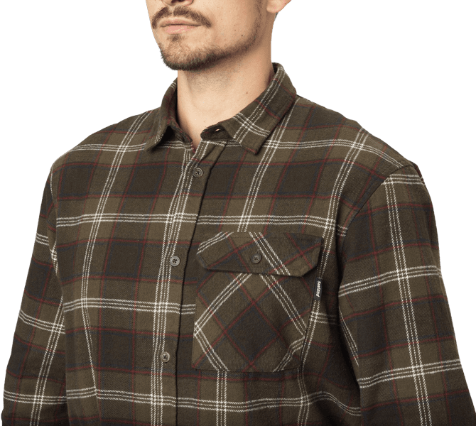 Glen Flannel Shirt paita, Pine Green Check, view: 2