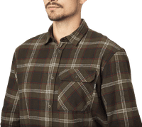 Glen Flannel Shirt paita, Pine Green Check - view: 2
