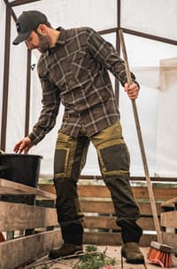 Glen Flannel Shirt paita, Pine Green Check - view: 5