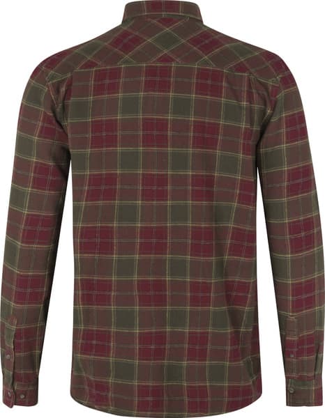 Glen Flannel Shirt paita, Red Forest Check, view: 1