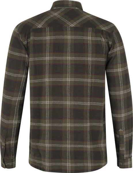 Glen Flannel Shirt paita, Pine Green Check, view: 1
