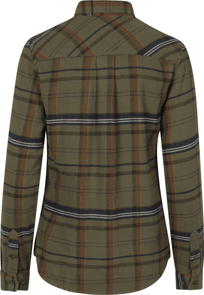 Skye Flannel Shirt naisten paita, Grape Leaf/Terracotta Check, view: 1