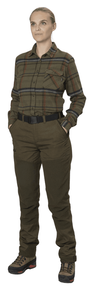 Skye Flannel Shirt naisten paita, Grape Leaf/Terracotta Check, view: 2