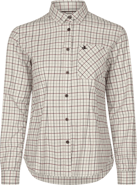 Kerry Shooting Shirt paita, Cabernet/Blue Check, view: 0