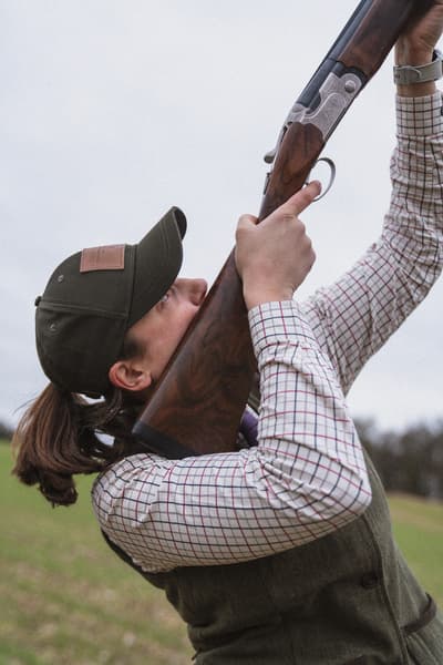 Kerry Shooting Shirt paita, Cabernet/Blue Check, view: 7