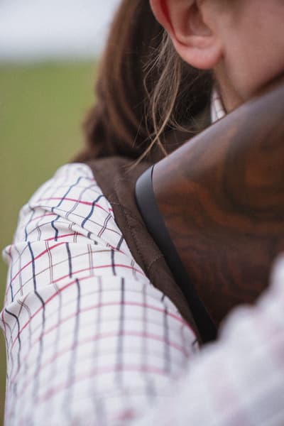 Kerry Shooting Shirt paita, Cabernet/Blue Check, view: 6