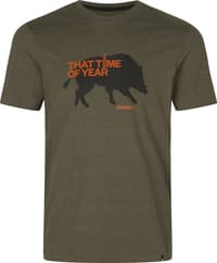 That Time T-shirt t-paita, Pine Green Melange - view: 0