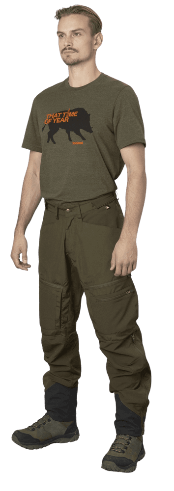 That Time T-shirt t-paita, Pine Green Melange, view: 2