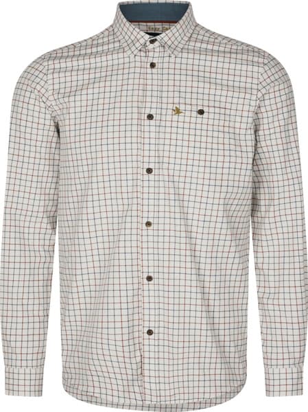 Oxford Shooting Shirt paita, Grape Leaf/Terracotta Check, view: 0