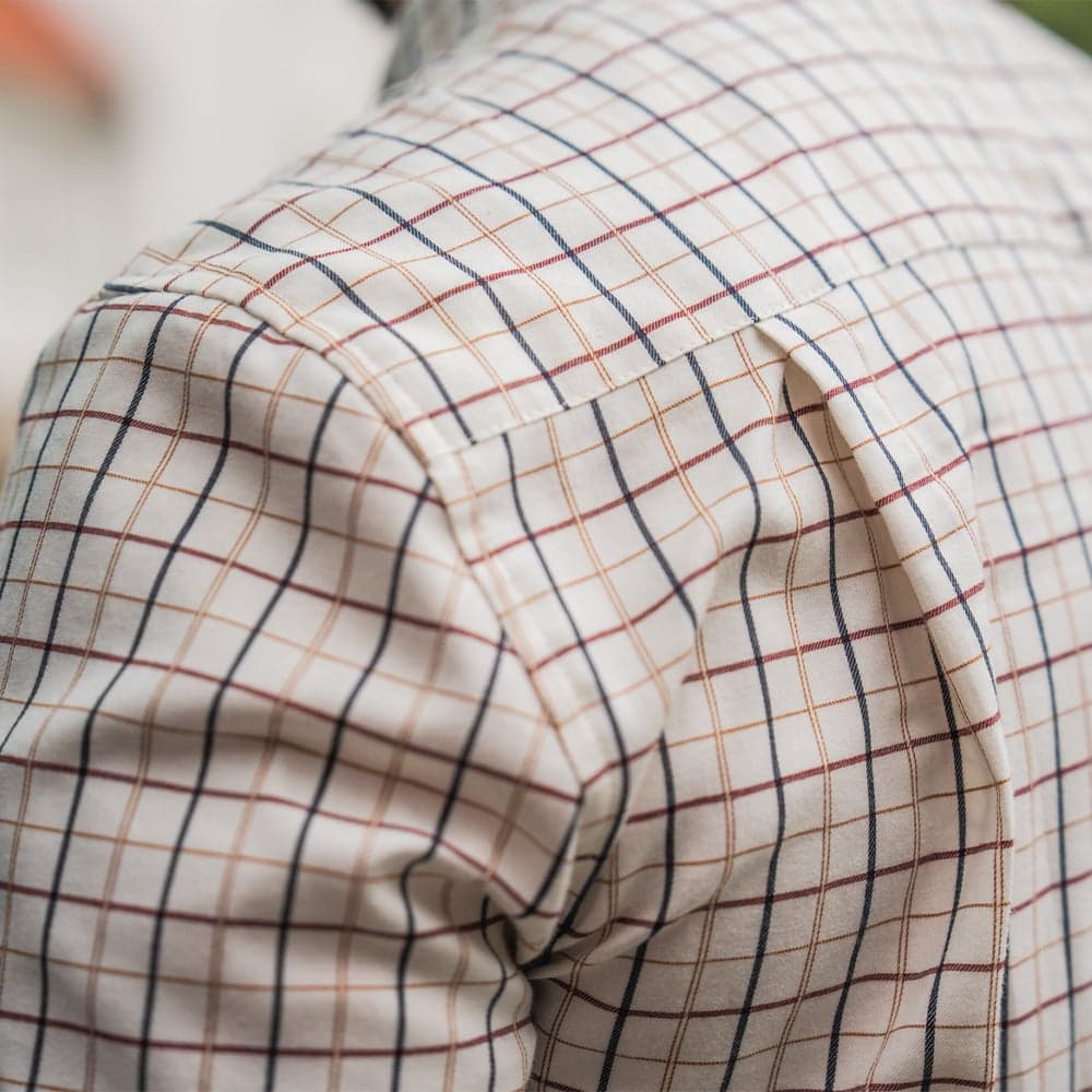 Oxford Skytteskjorta Classic Blue/Merlot Check, view: 4