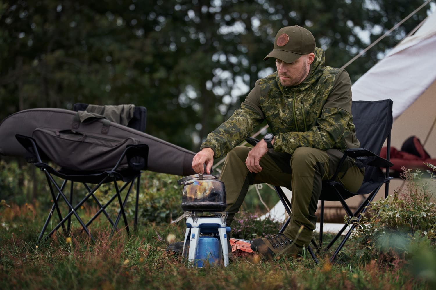 Cross Windbeater Jacket metsästystakki, InVis Green, view: 3