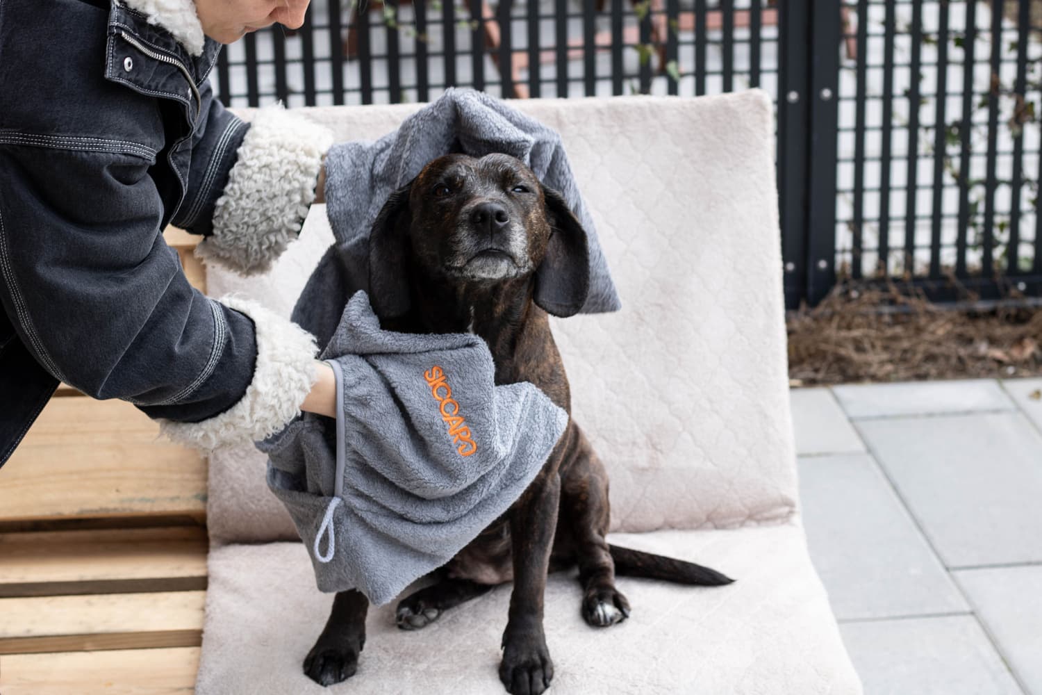 EasyDry koiran pyyhe, vaaleanharmaa, view: 5