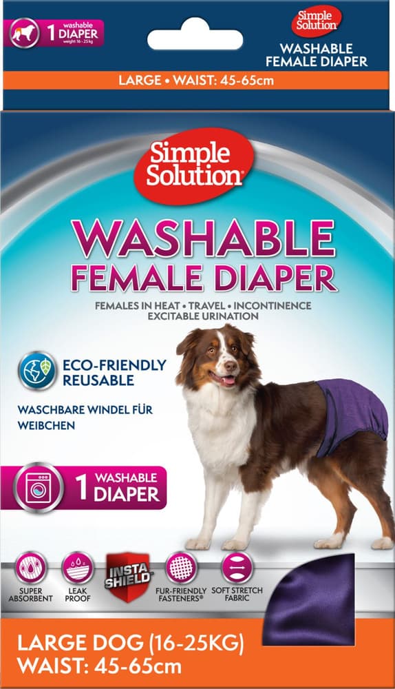 Washable Female Diaper nartun suoja, Large, view: 0