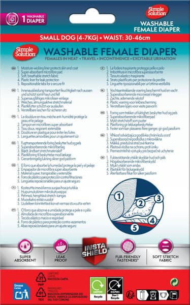 Washable Female Diaper nartun suoja, Small, view: 1