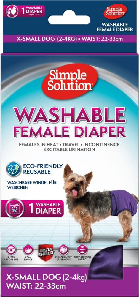 Washable Female Diaper nartun suoja, Extra Small, view: 0