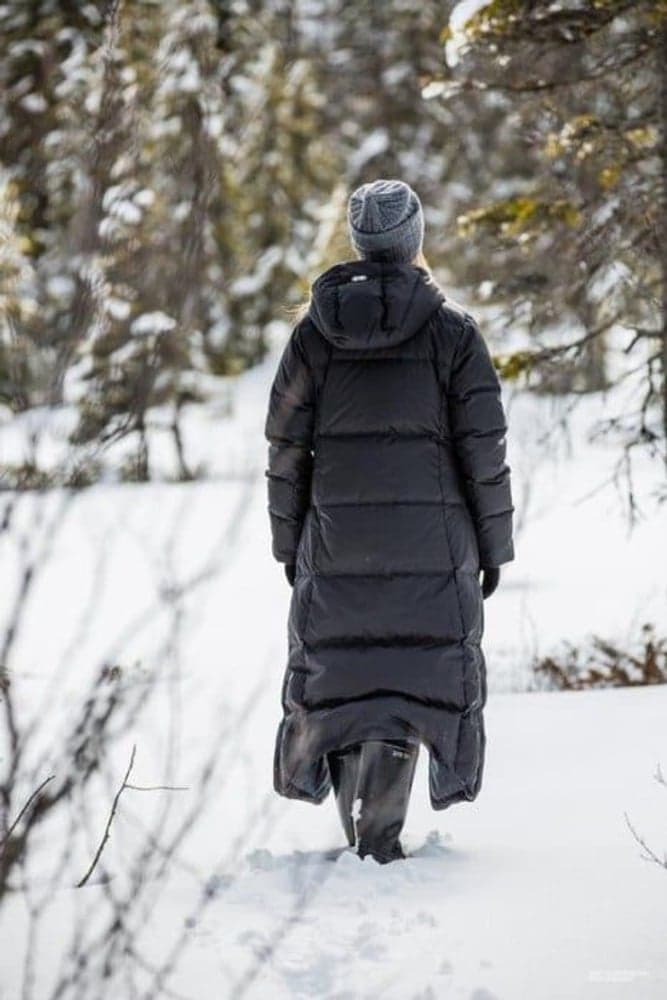 Hella Down Coat pitkä untuvatakki, musta, view: 3