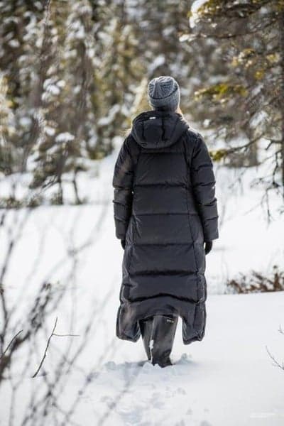 Hella Down Coat pitkä untuvatakki, musta, view: 3