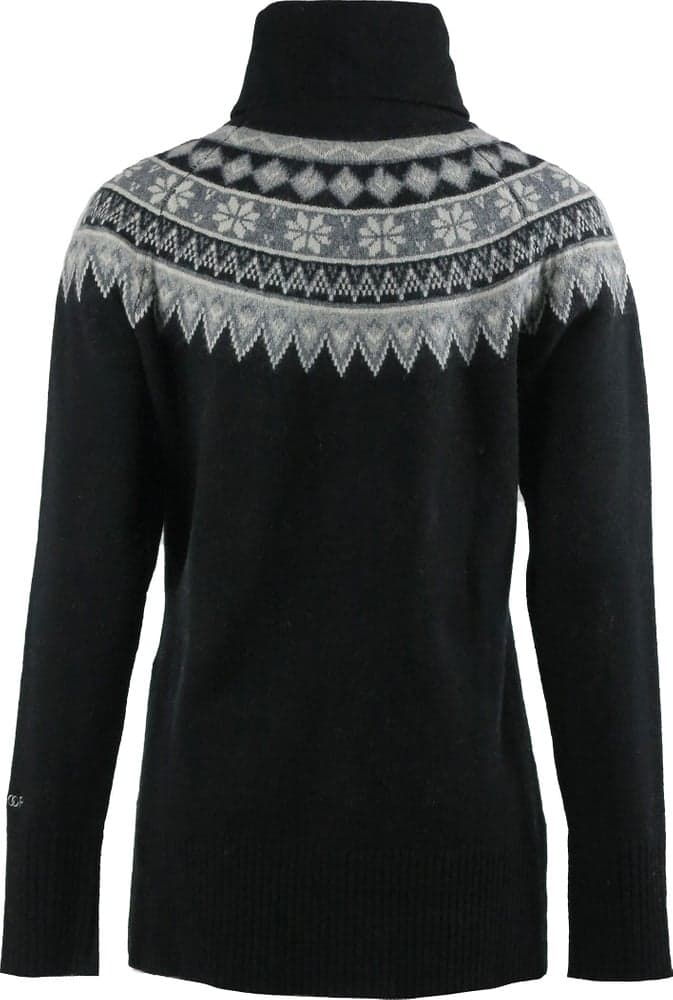 Scandinavian Roll Neck villapaita, musta, view: 1