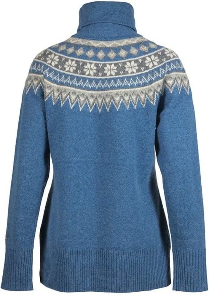 Scandinavian Roll Neck villapaita, Blue Denim, view: 1