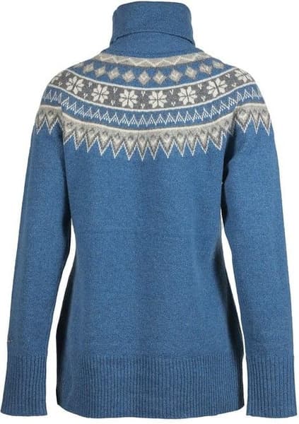 Scandinavian Roll Neck villapaita, Blue Denim, view: 1